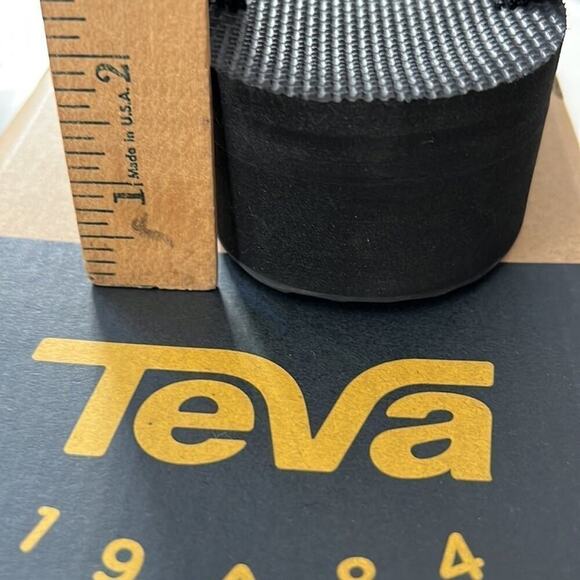 Teva Womens Flatform Universal Platform Sandal Black US Y2K inspired Sz 11 - Picture 8 of 8